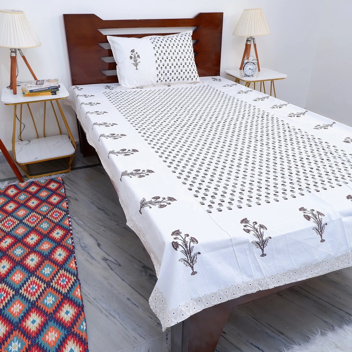 100% Pure Cotton Bed Sheet | Mouni